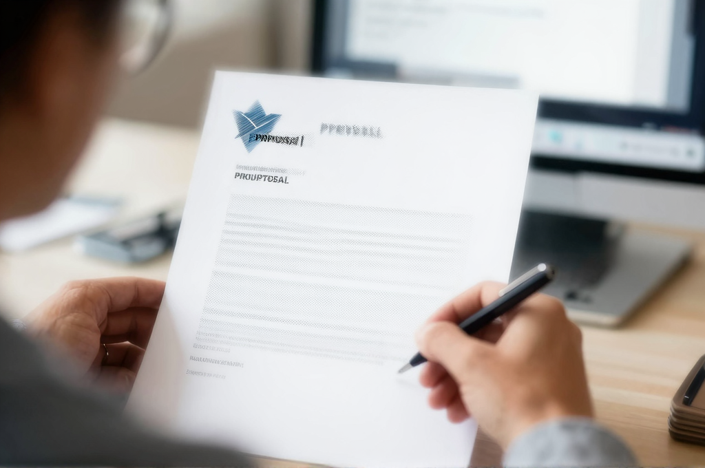 提案文を作成する様子