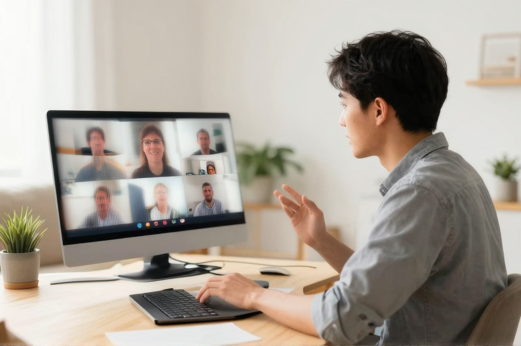 クライアントとのビデオ会議