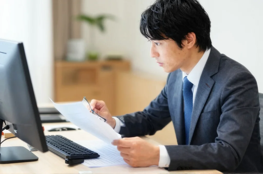業務委託契約書の内容確認作業