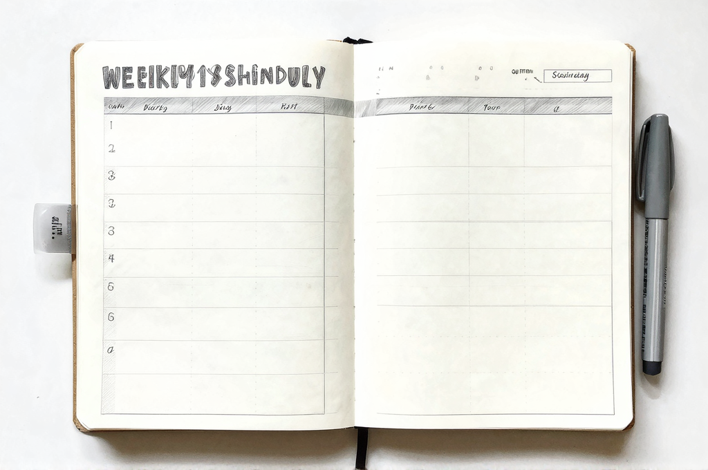 週間スケジュールの計画